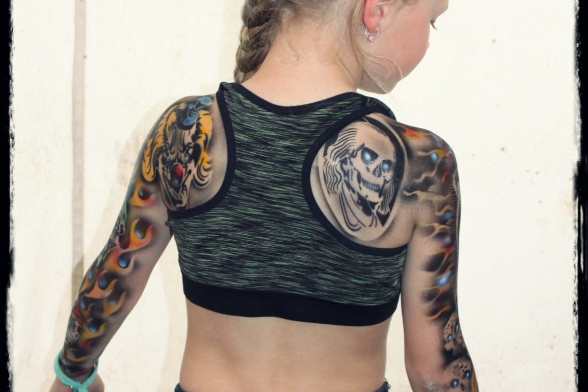 Airbrush Tattoos Rücken