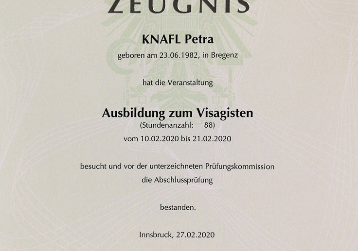 Visagistenausbildung