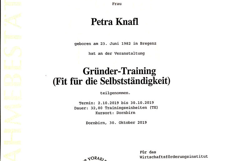 Gründertraining