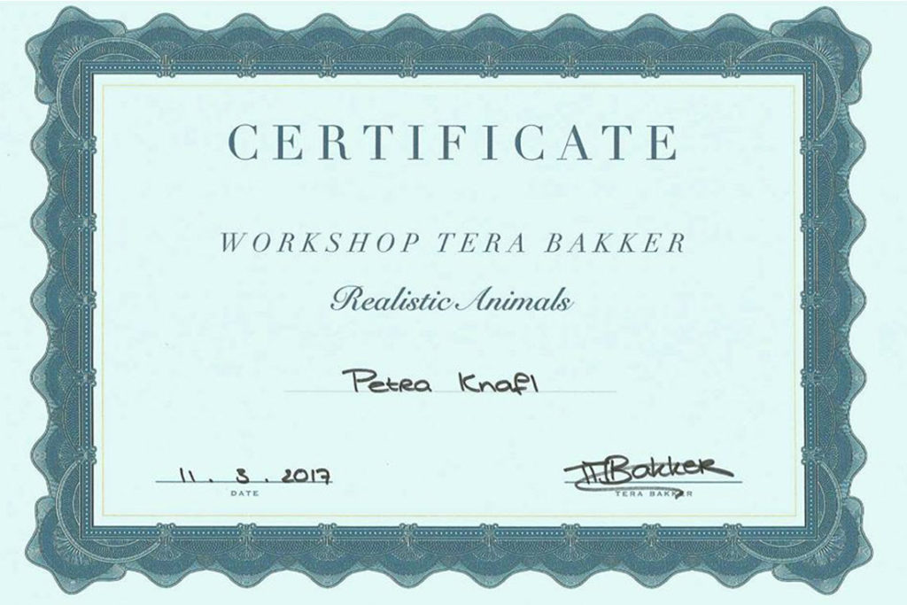 Realistic Animals Workshop Tera Bakker